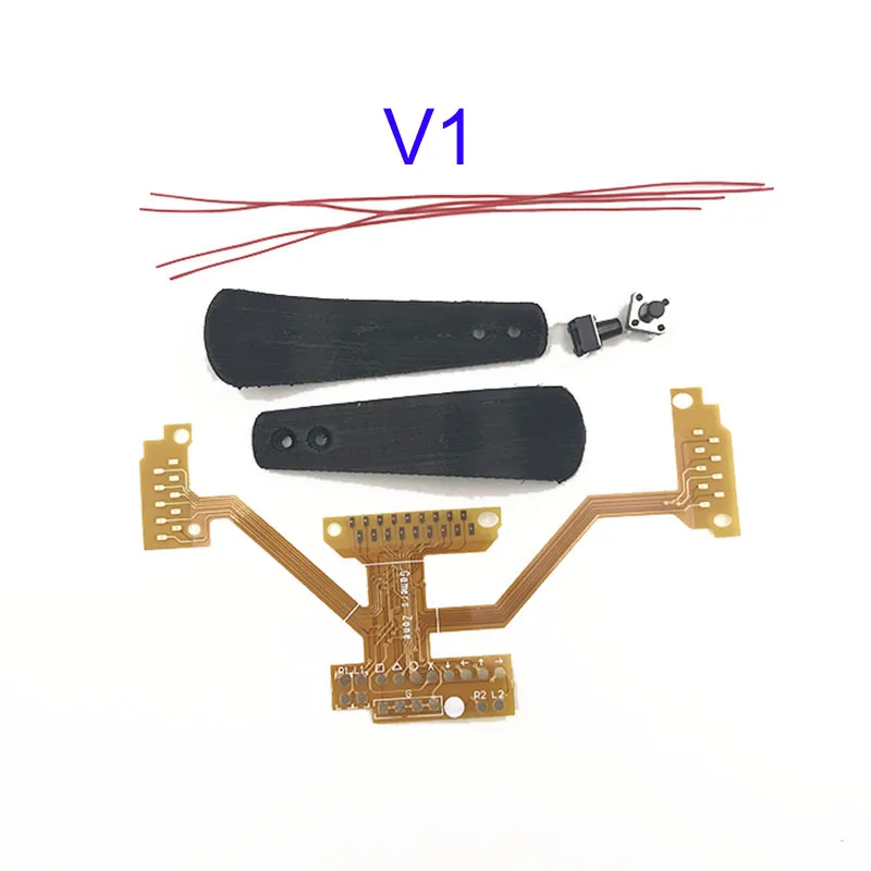 V1 black full Для PS4 Remapper V1 V3 W/Весла для PS4 контроллер remapper моддинг лента доска для весла кнопка переключения провода комплект - Цвет: V1 black full