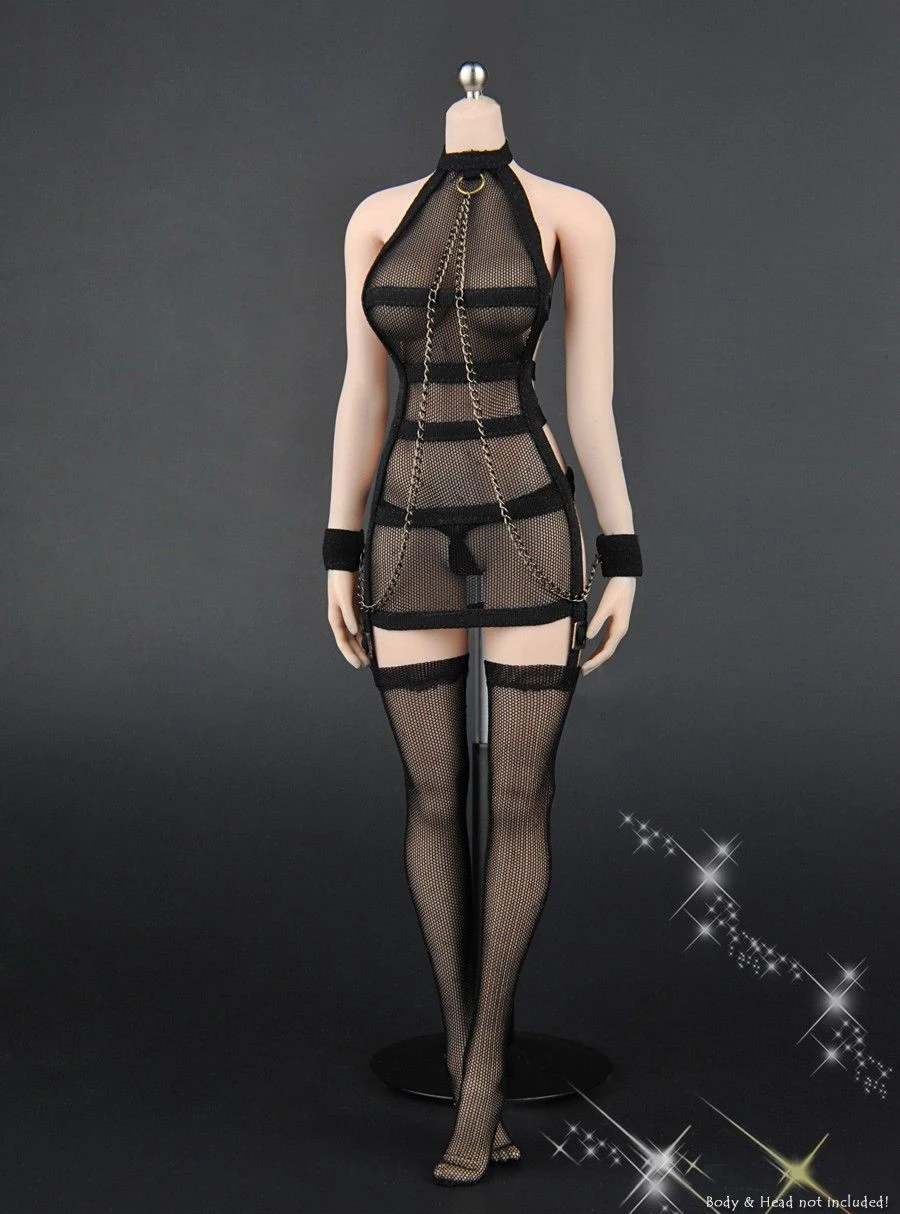 1/6 scale female figure sexy net pattern see-through underwear clothing model for 12 inch action figure accessories