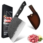 Мясника Ножи набор из нержавеющей стали, кованый лезвие Кухня Ножи оболочка коробка многоцелевой одного мясника Ножи Покрытие оболочки инструмент
