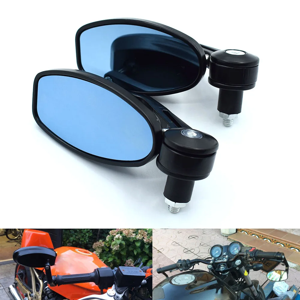

2 шт. Универсальный 7/8 "Бар Конец заднего зеркала мото мотоцикл боковое зеркало заднего вида зеркала