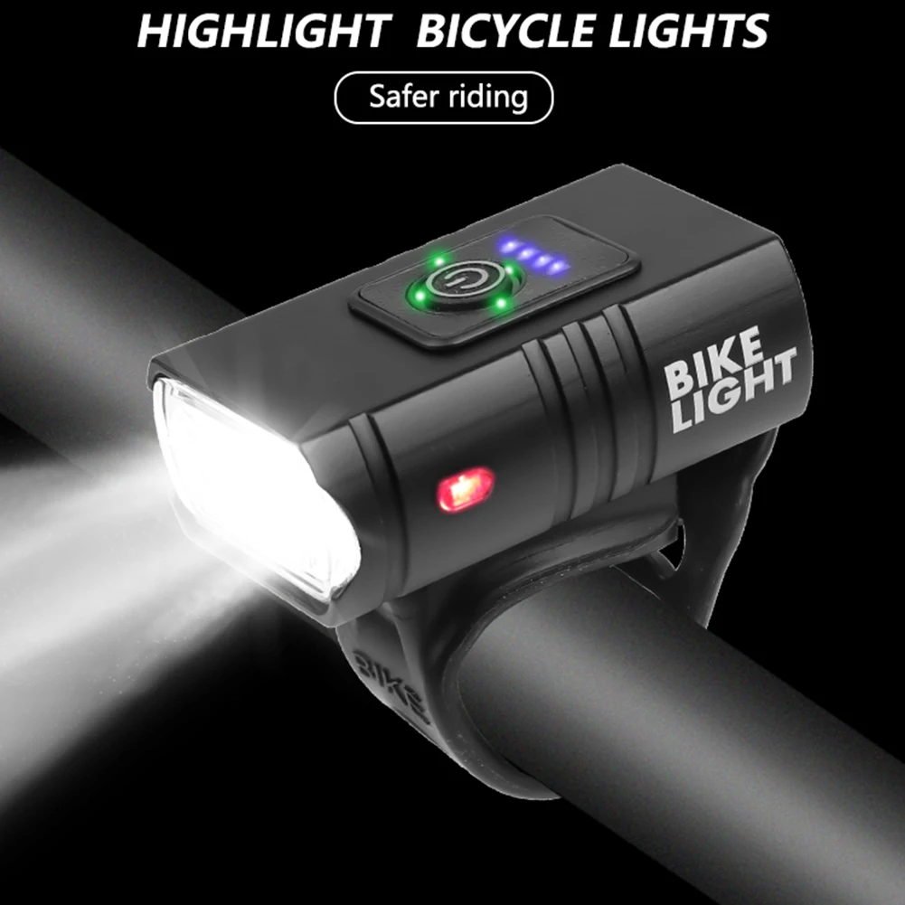 

USB Rechargeable Power Display T6 LED Bicycle Light 10W 800LM MTB Mountain Road Bike Front Lamp Flashlight Cycling Equipment