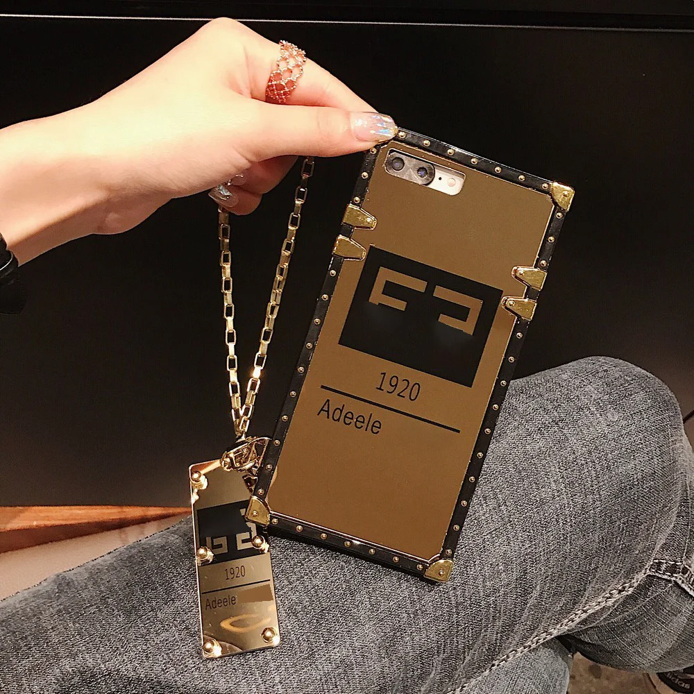 

Glod square Case For apple Iphone 12 11 Pro max X XS MAX 6S 7 8 plus Xiaomi Redmi Note 7 8 9 10 pro max poco X3 NFC 10LITE 9A