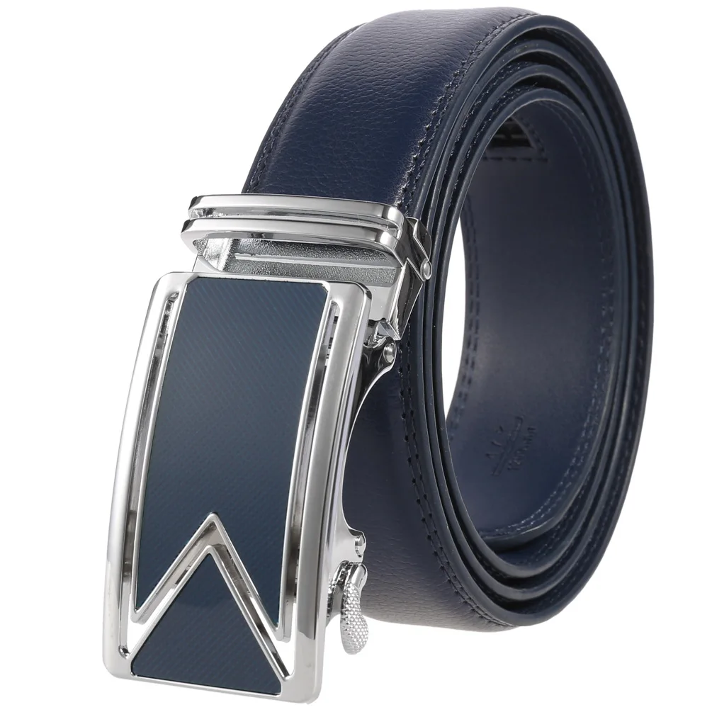 New Male Designer Automatic Buckle Cowhide Leather Men's Belt Famous Brand Belt Luxury Belts for Men Ceinture Homme LY2180-242-1