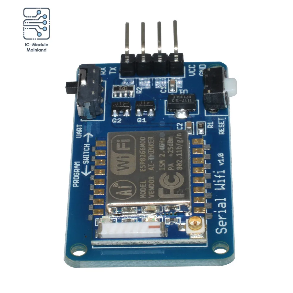 3 В 5 ESP8266 ESP-07 Wi-Fi модуль V1.0 последовательный трансивер беспроводной платы 8N 1 TTL