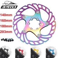 iiipro mountain bike disc brake rotors floating dh ultralight pads 140160180203mm for mtb road bmx bicycle hub