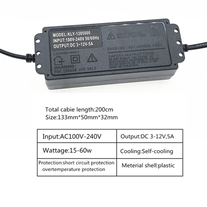 Универсальный адаптер с регулируемым напряжением от переменного до постоянного