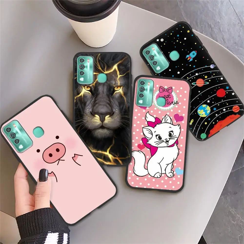 Новое поступление блестящий чехол для Itel S16 Pro ударопрочный черный