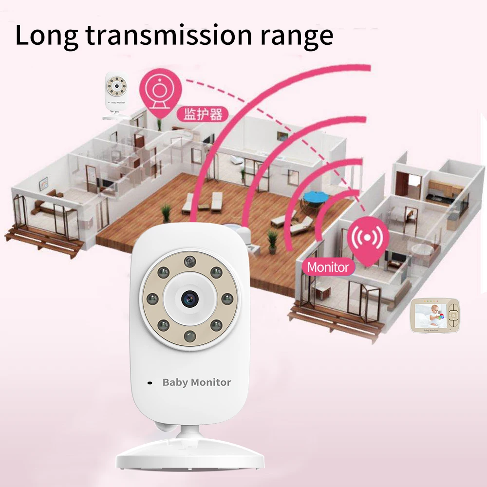 Видео Детский Монитор 3 5 &quotБольшой ЖК экран дисплей с камерой ночного видения