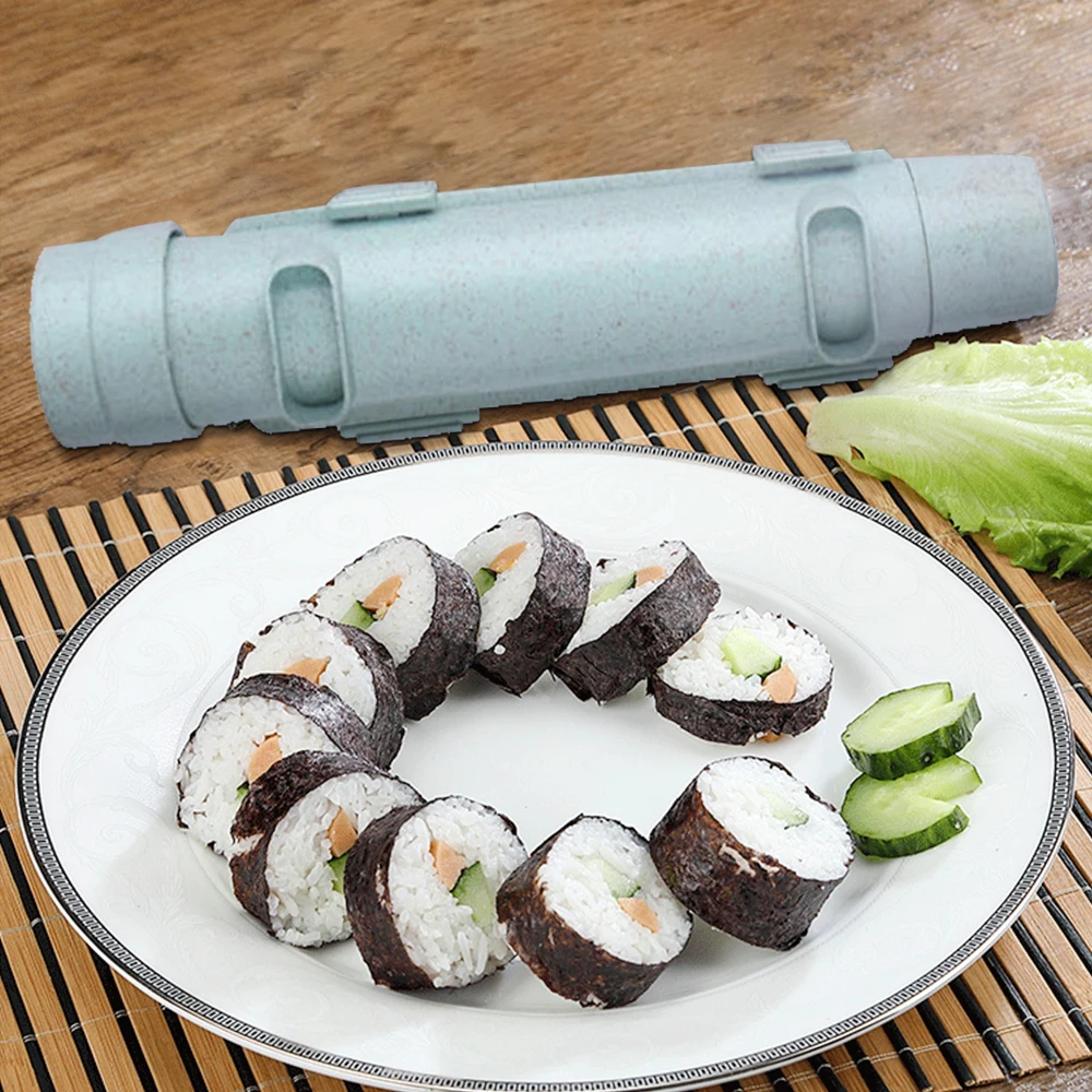 Sushi Maker DIY Rice Rolling Mold Bazooka Kitchen Making Kit Vegetable Meat Roller Tools Machine Set | Дом и сад
