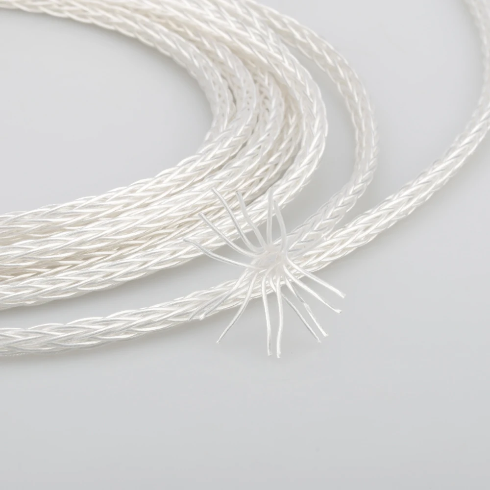 Audiocrast 1619AG 16 ядер 6N серебряное покрытие кабель PTFE для кабель для наушников Сделай Сам Наушники DIY кабель для пользовательской гарнитуры