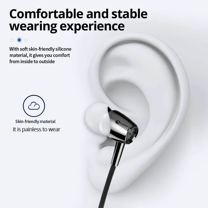 Wired Control Mobile Phone Earphone Earphone Stereo Bass Headset Sport Earbud Subwoofer With Microphone For Xiaomi redmi enlarge