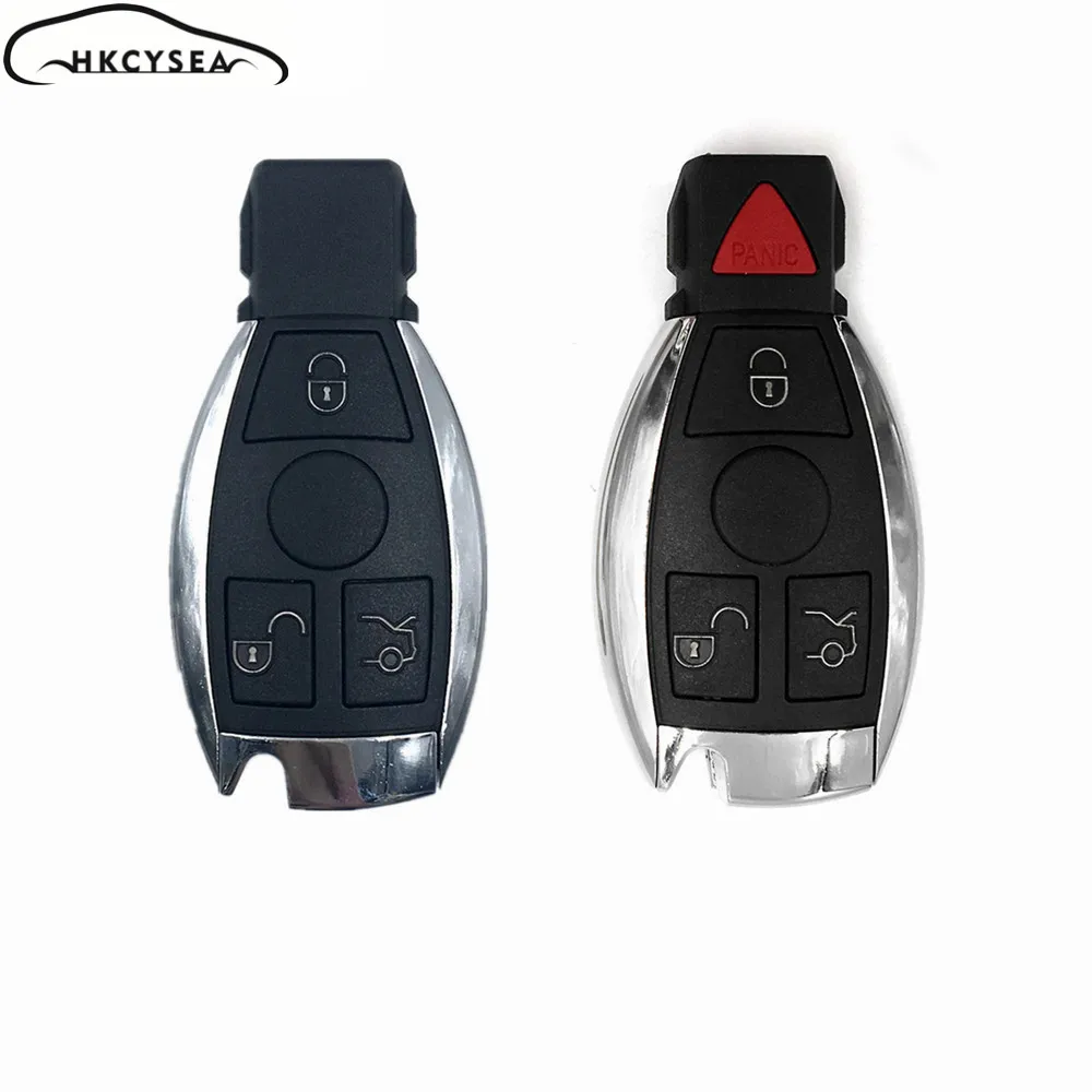 HKCYSEA 3/3+1 Button Remote Car Key Shell Case Housing For Mercedes Benz A B C E S Class W203 W204 W205 W210 W211 W212 W22 - купить по