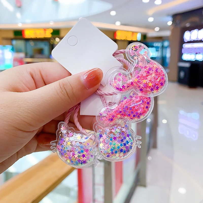 

Girl Flower Organza Hair Scrunchies Tie Fashion Hair Accessories Chiffon Dot Hair Bands Ponytail Holder Accessories