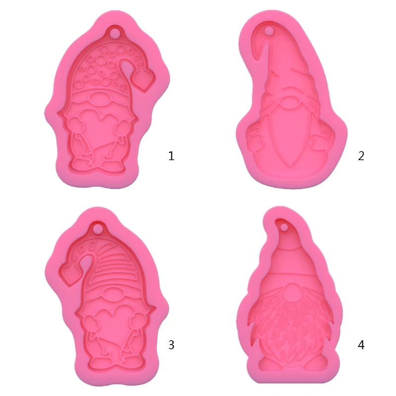 

Dwarf Doll Shaped Keychain Epoxy Resin Mold Key Chain Pendants Silicone Mould
