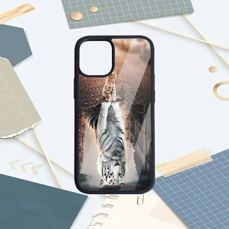 

Cat tiger dog lion Phone Case PC for iPhone 11 12 pro XS MAX 8 7 6 6S Plus X 5S SE 2020 XR