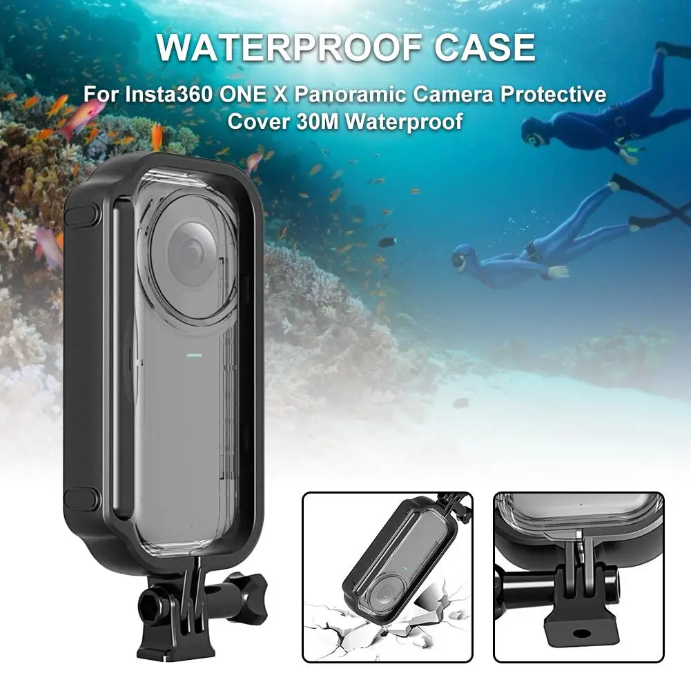 For Insta360 ONE X Sport Camera Luxury Waterproof Case Adjustable Panoramic Protective Shell Full-Cover Scratchproof Camera Case