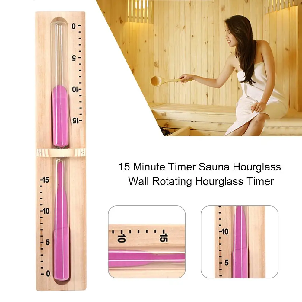 Сауна песочные часы настенный вращающийся песочный таймер Лучший 15 минут