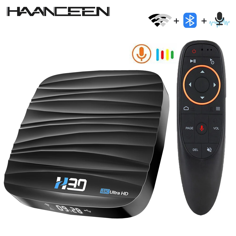 Android TV Box 10 4 ГБ 32 64 Гб 4K H.265 медиаплеер 3D видео Netflix 2 4G 5 ГГц Wifi Bluetooth Smart