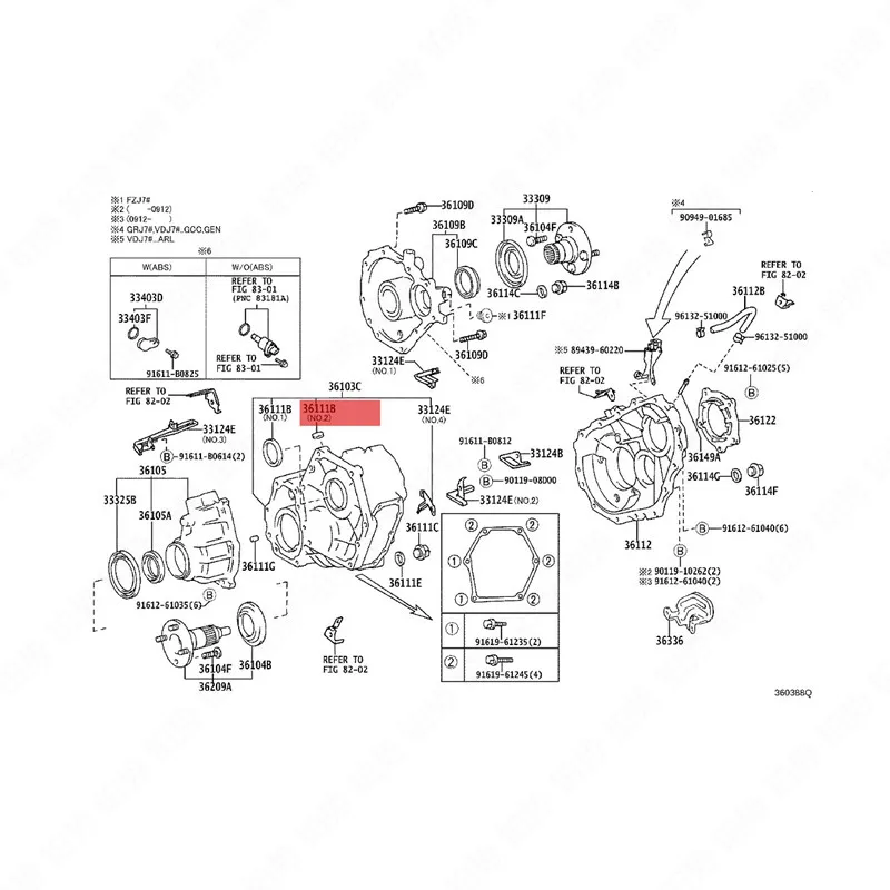 Чехол для коробки передач переднего привода масляное уплотнение вала 1996-toy oth ilu xse