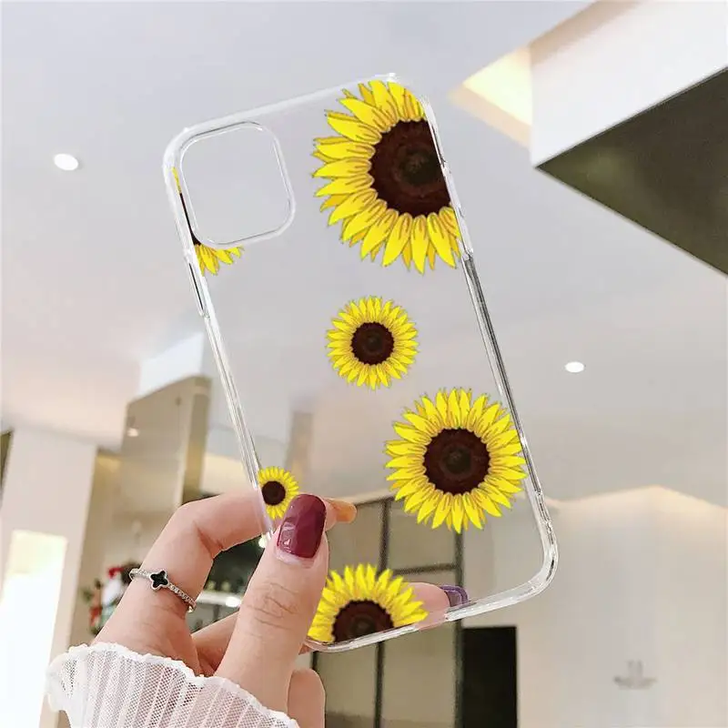 

Pink Cow Print Strawberry cute Phone Case Transparent for iPhone 11 12 8 7 6 5 s mini pro X XS XR MAX Plus SE soft coque