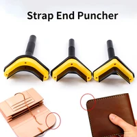leather round corner punch strap belt end puncher shallow round cutting die tool three sizes leathercraft edge cutter knife