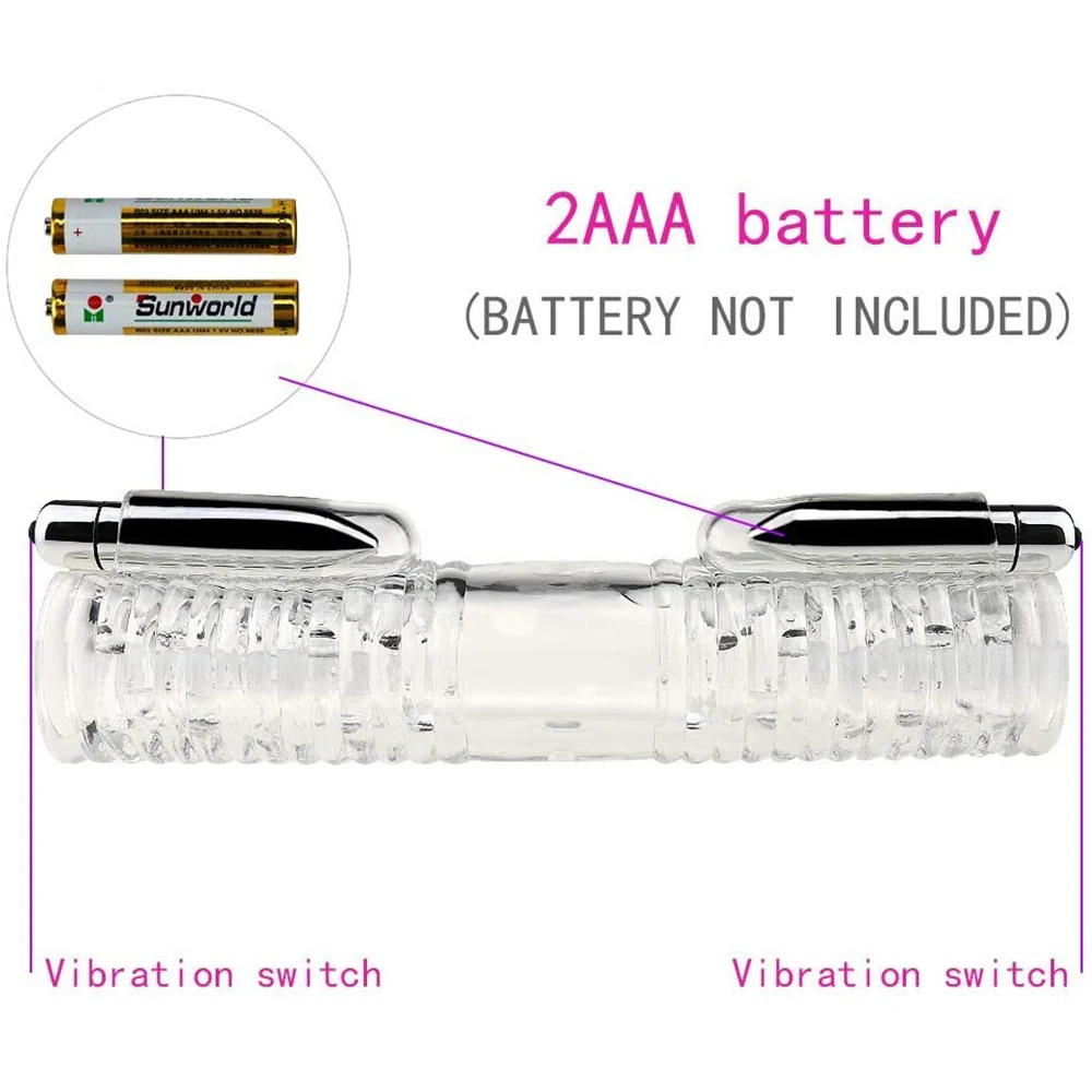 Мужской секс продукт массажер для пениса с 2 колпачками мастурбатор мужской