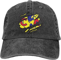 denim cap torn club america logo baseball dad cap classic adjustable casual sports for men women hats