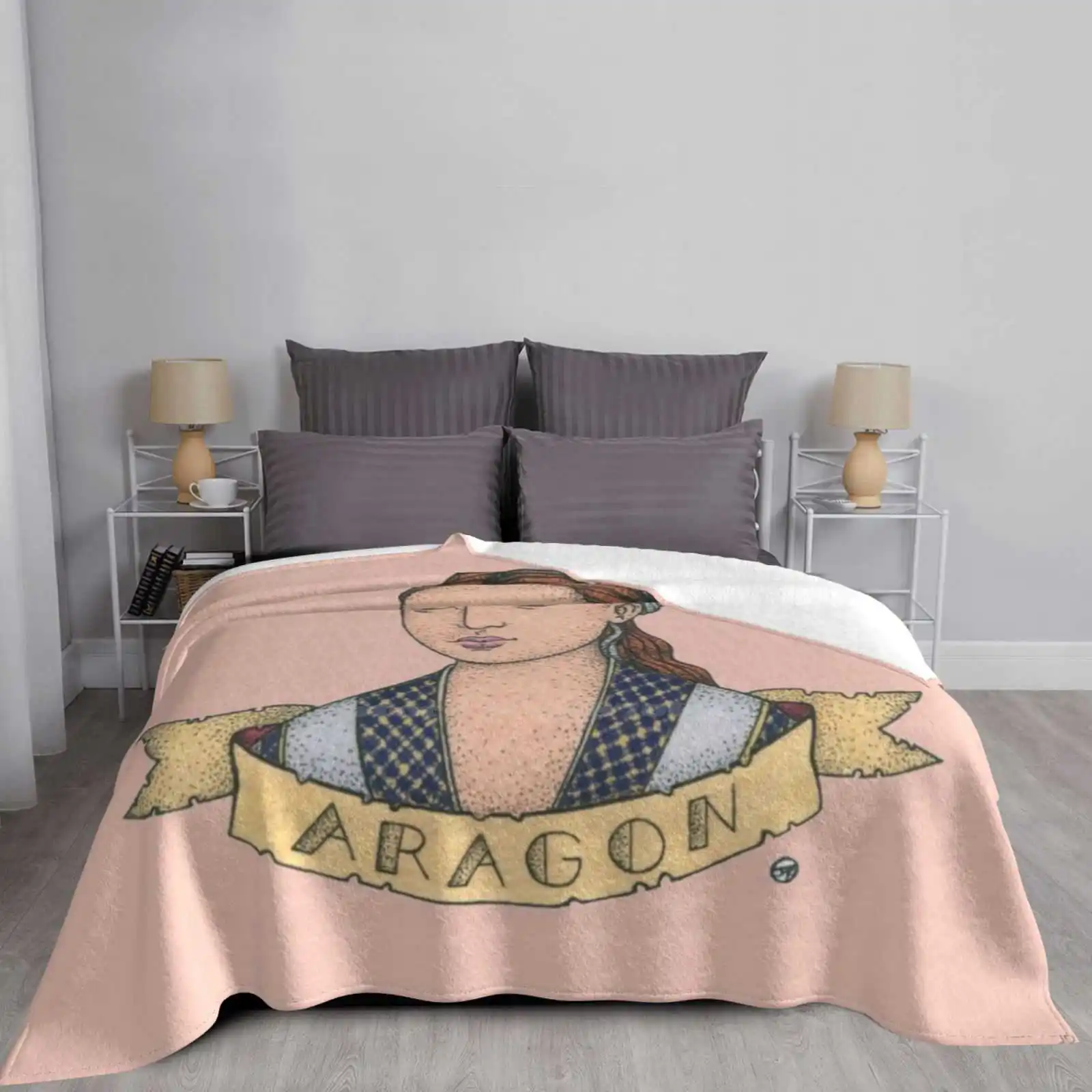 Новый принт Кэтрин Арагон по низкой цене новинка модное мягкое теплое одеяло