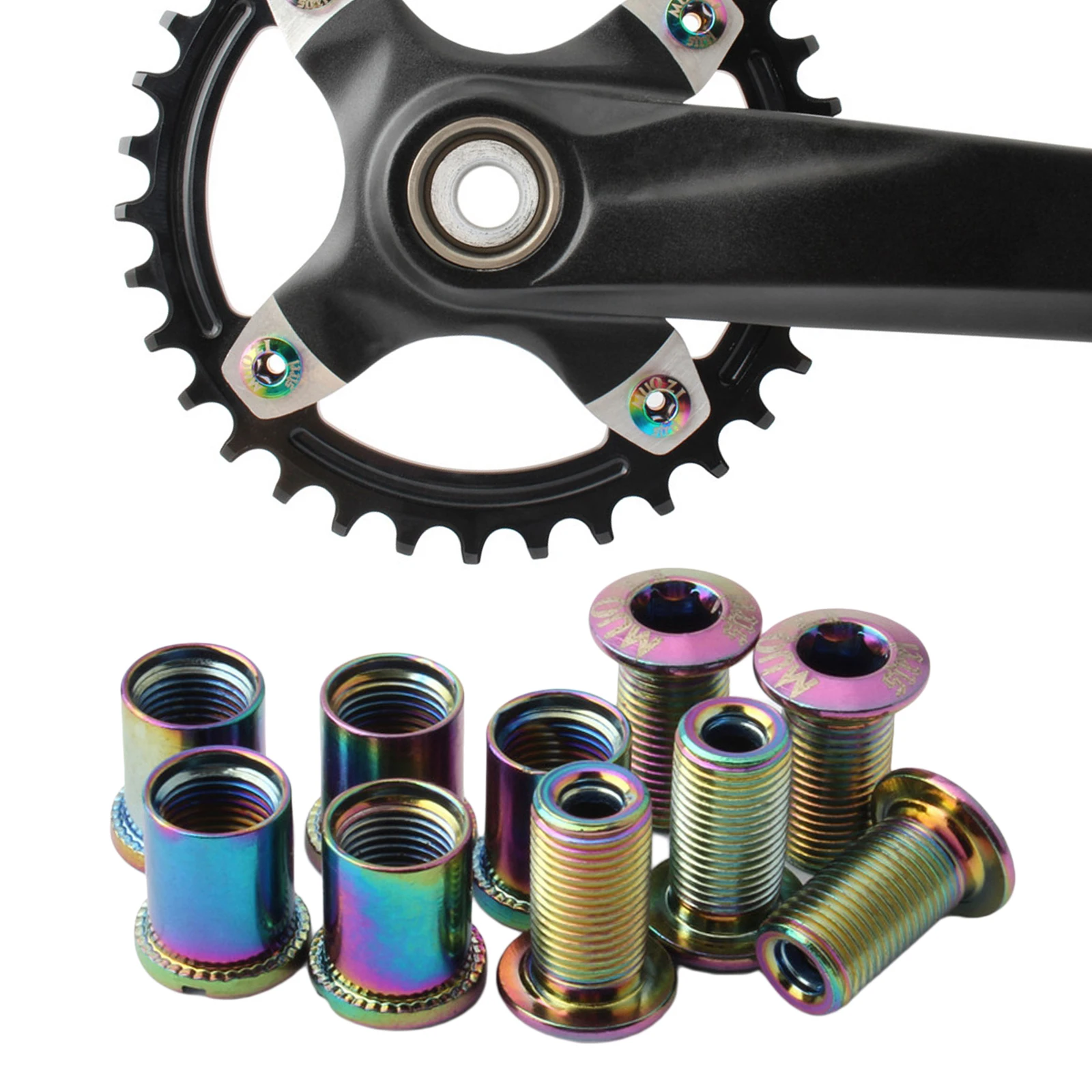 5 шт. M8 звездообразные болтовые гайки дорожные MTB велосипедные колеса винты