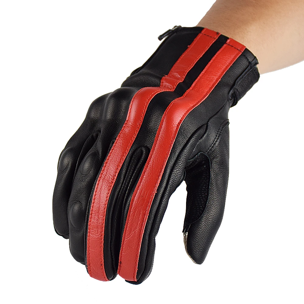 Винтажные Кожаные Мотоциклетные Перчатки KOMINE стрит Чоппер перчатки с закрытыми