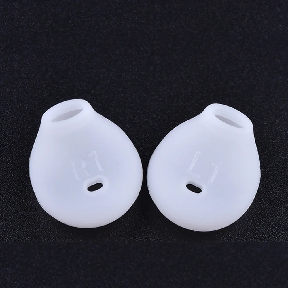 

10 Pairs Silicone Replacement Ear Buds Tips Earphone Protective Cover Earbuds Caps for GALAXY S6 Edge (White)