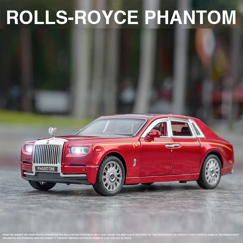 Модель модели фантомного автомобиля Rolls-Royce 1/32 литый Металлический Игрушечный