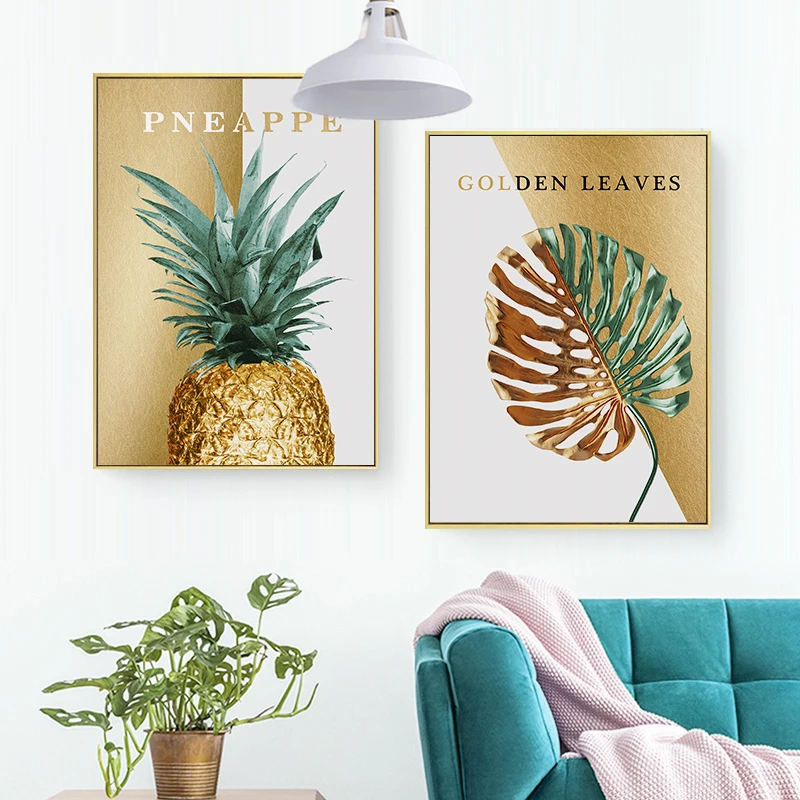 Картина маслом в современном стиле постеры на холсте с изображением золотого