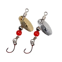 5cm 360 degree rotating spinner spoon metal bait fish scale sequin lure tackle fish scale