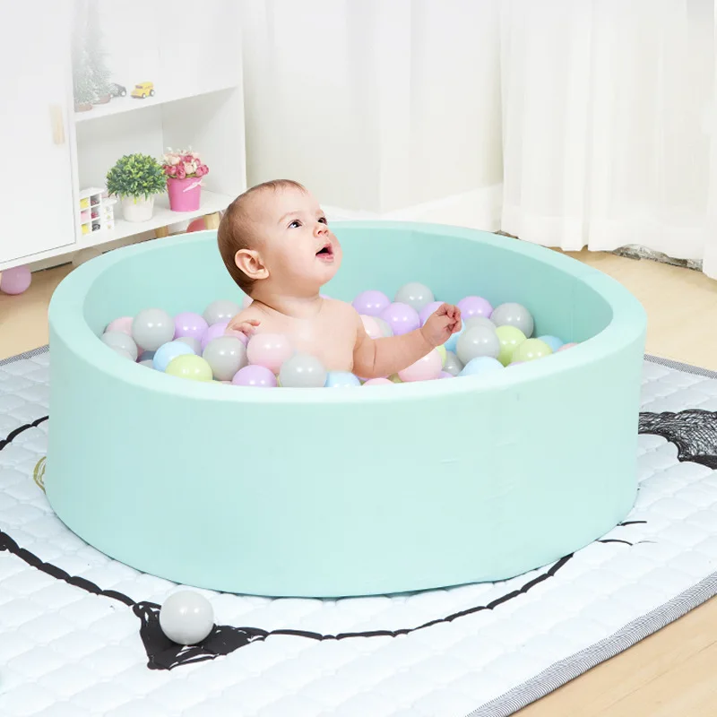 Детский бассейн для шаров мягкий круглый сухой из губки безопасности детей