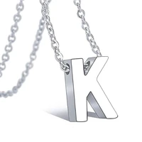 tiny initial letter necklace for women stainless steel a z alphabet pendant necklace jewelry children mom girls pendant gift