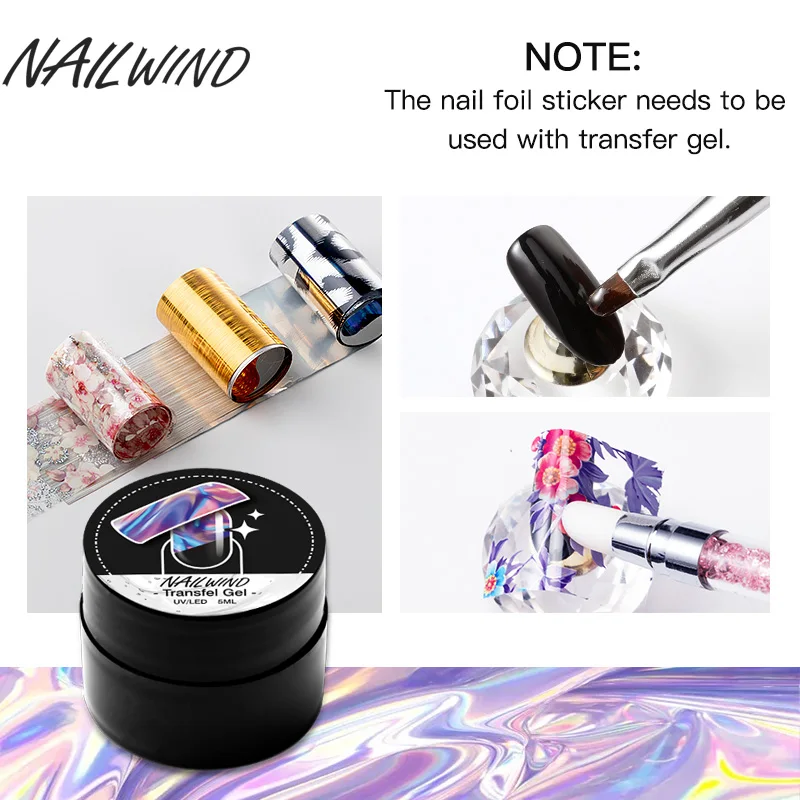 NAILWIND переводной Гель лак наклейка гибридный праймер для маникюра