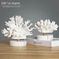 nordic simple coral ornaments living room tv cabinet tea table home decorations model room light luxury work art