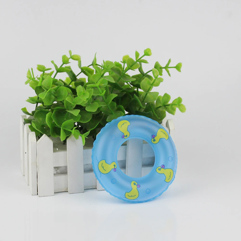 

10pcs Cute Mini Printing Aid Float Rings Swim Ring for Summer