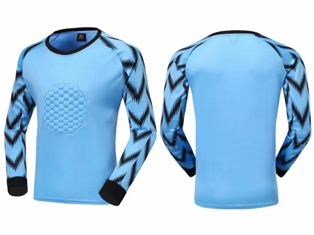 ItemB BLUE Футбольная голкиперская форма мужской, Футбол Трикотажные изделия наборы дети Футбол вратаря рубашка для голкипера брюки шорты размер от s до 3XL - Цвет: ItemB BLUE