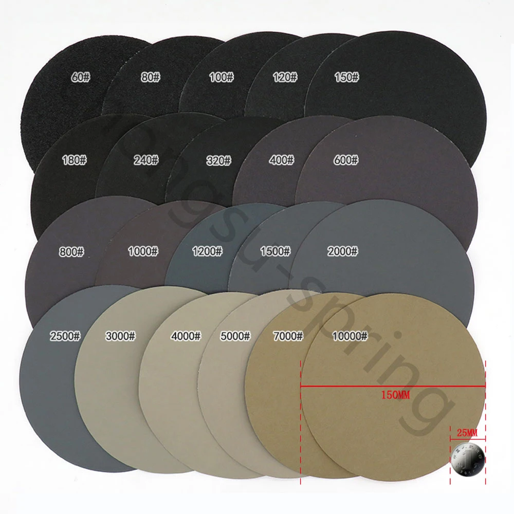6 дюймов 150 мм шлифовальный дисковый крючок на застежке-липучке