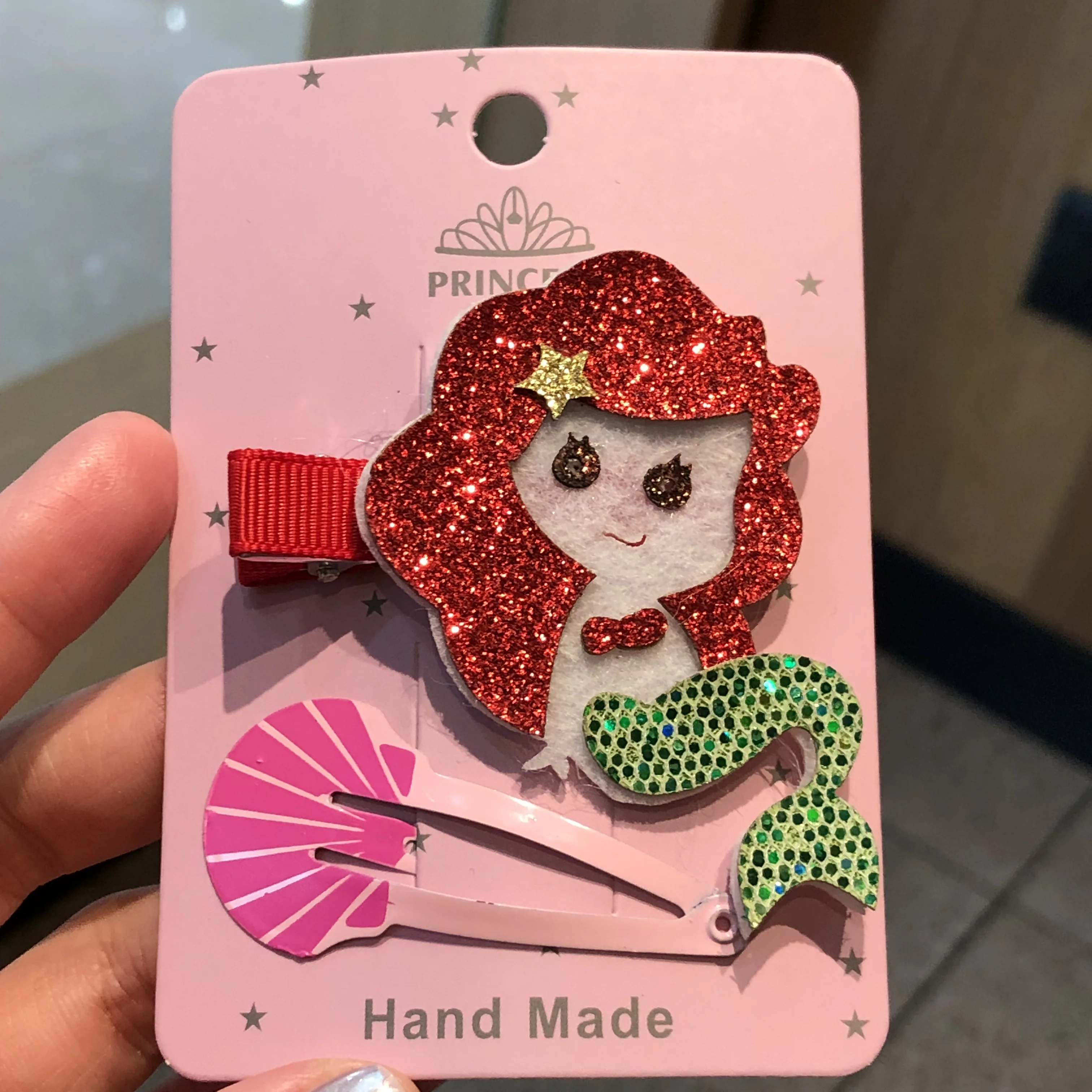 2 шт./компл. заколка для волос галстук бабочка Бант Русалка Ариэль Единорог пиво