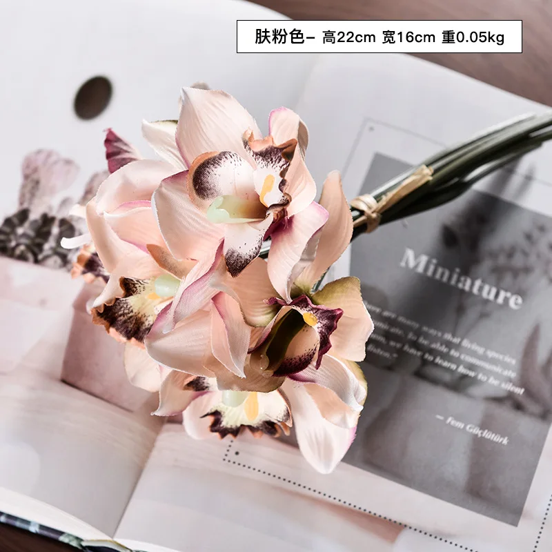 Простой искусственный букет артишока Орхидея искусство чайный стол обеденный