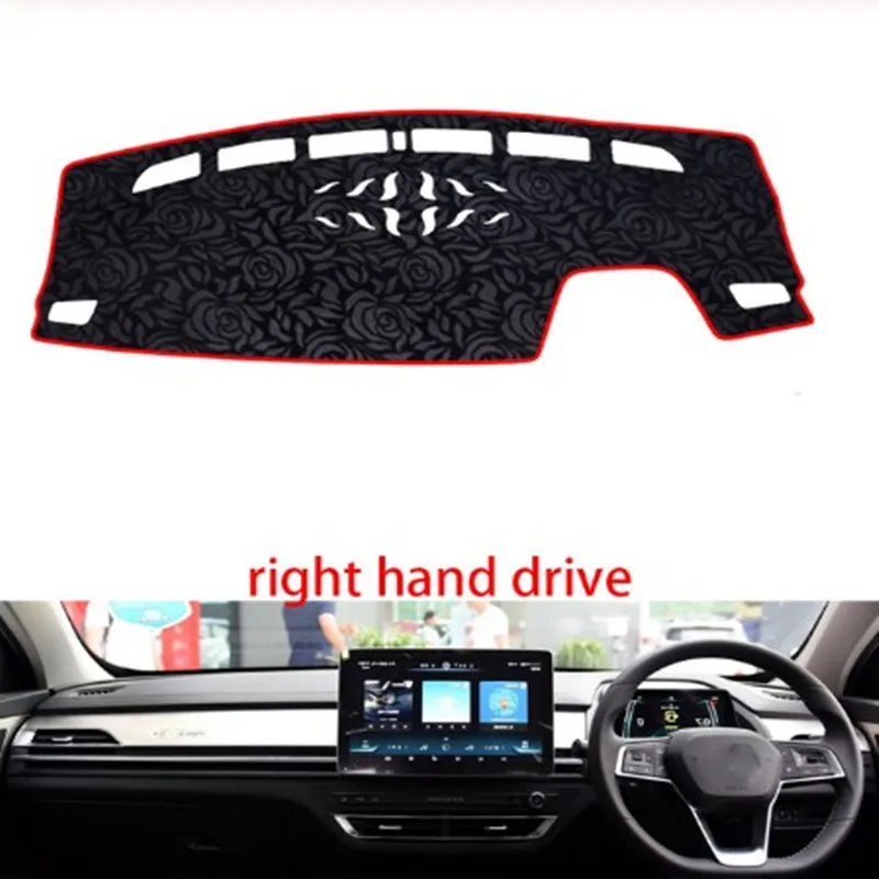 Нескользящий коврик для приборной панели с рисунком розы чехол автомобильная