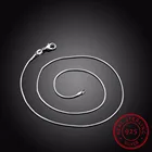 Новое поступление 2019, подвеска из стерлингового серебра 925 пробы диаметром 16-24 дюйма для женщин, модные ювелирные изделия из стерлингового серебра