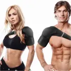 Поддерживающий наплечный бандаж для мужчин, женщин и мужчин, регулируемая обертка, компрессия и стабильность с напорной накладкой, неопрен, для боли в плече, ледяной пакет