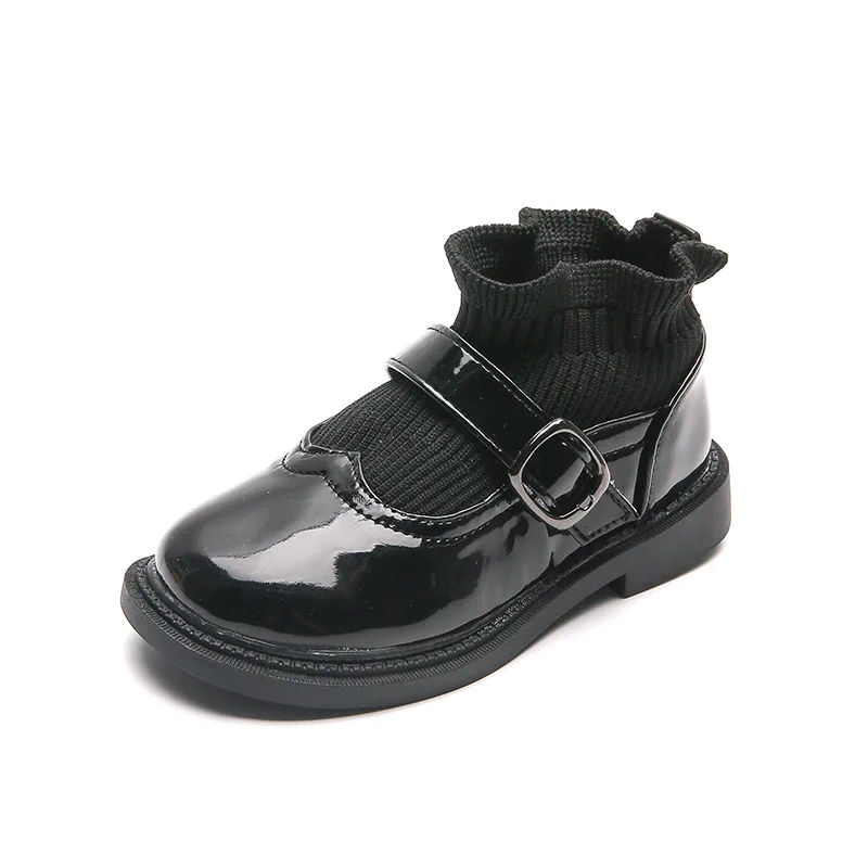 CUZULLAA los ni&ntilde;os zapatos de cuero para ni&ntilde;as de oto&ntilde;o Zapatos de vestir de princesa Mary Jane ni&ntilde;os ni&ntilde;o de cuero suave zapatos de estudiante zapatos 26-36-0