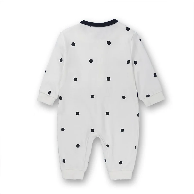 Dot Toddler Kid Infant Baby Boy Clothes Gentleman Suit Long Sleeve Romper Bow Tie Jumpsuit One-piece Outfit Clothing 0-2T |