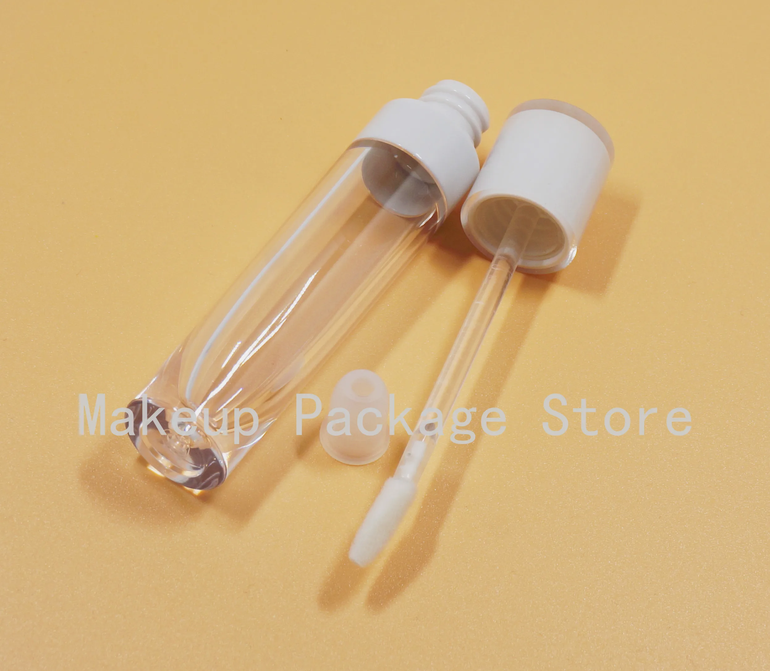 

10/20/30/50/100PCS 8ml Empty Lip Gloss Tube Plastic Lipgloss Bottle Container White Blue Cap Cylinder Small Lipgloss Wholesale