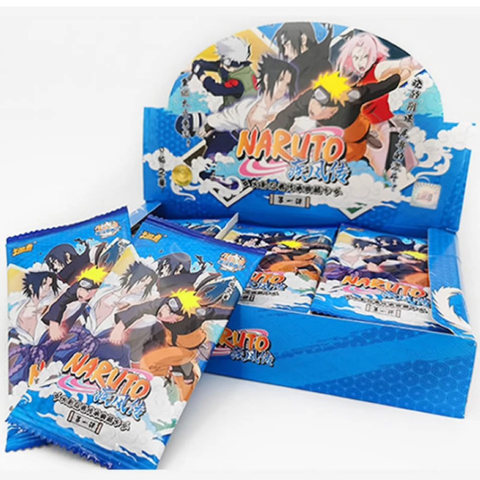 Cartas de Naruto de dibujos animados para ni&ntilde;os, cartas de juego de Uchiha Sasuke Ninja, Colecci&oacute;n Hokage, cartas de personajes de pel&iacute;culas de guerra, juguete de regalo, 180 Uds.-5